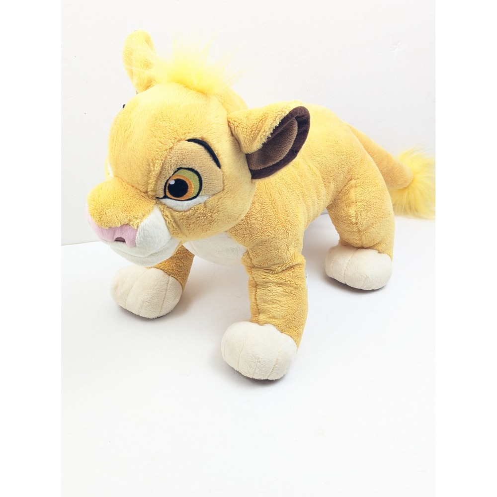 Disney Store The Lion King‎ Simba Plush Stuffed Animal Yellow 18" Toy
